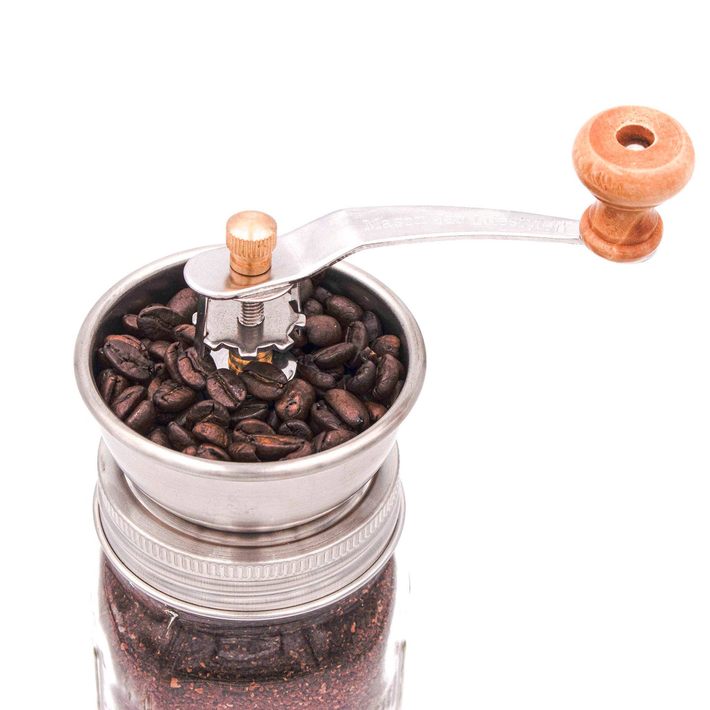 Coffee Grinder Lid for Mason Jars